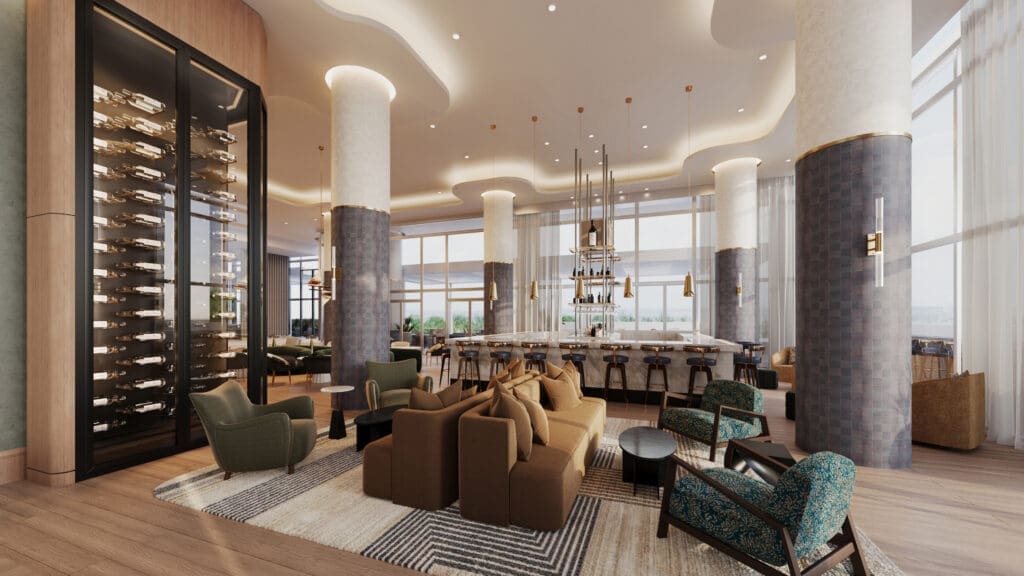 Palato Lounge is the wine bar at HALL Park Hotel. (Courtesy)