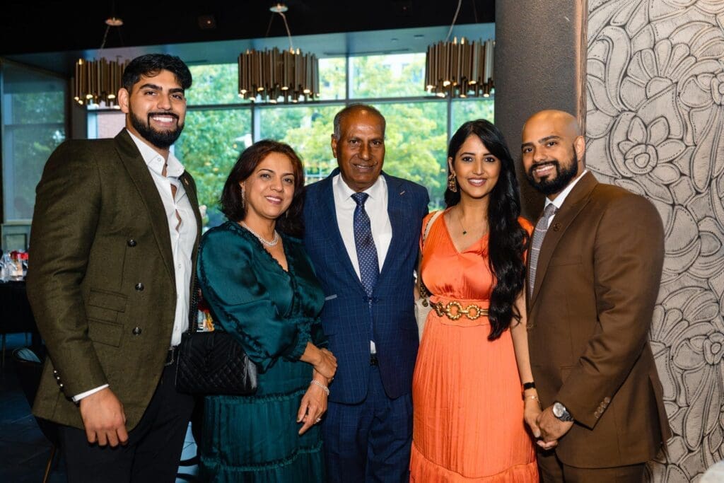 Preet Singh, Lily and Surinder Singh, Nav and Surpreet Singh hosted the Duncan NRI fundraiser at Amrina in The Woodlands.
