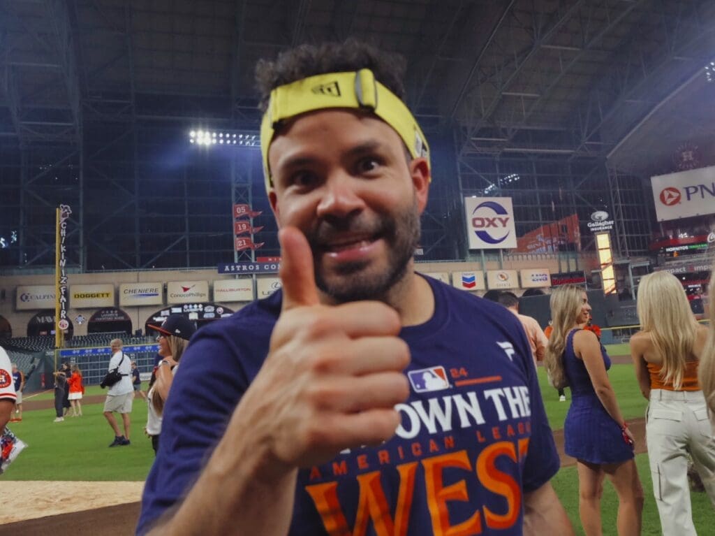 Jose Altuve remains the heart and soul of the Houston Astros and one of the most remarkable winning runs in sports history. Now his 2315 hits rank second in Astros history, passing Jeff Bagwell. (Photo by F. Carter Smith)