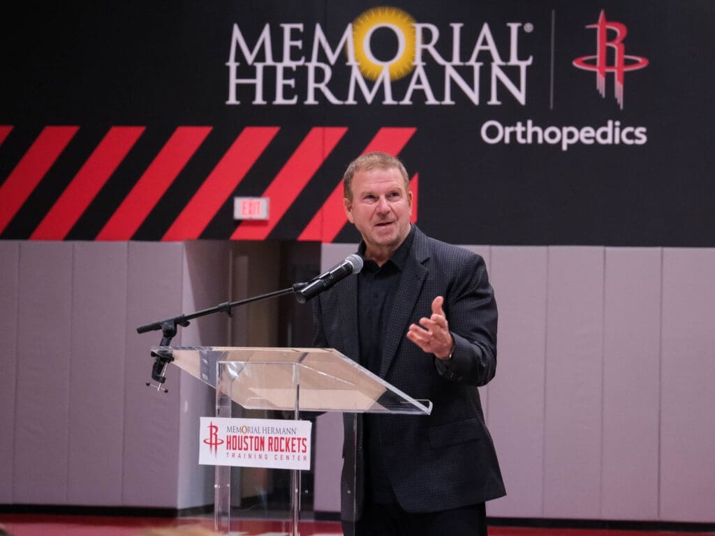 Houston Rockets owner Tilman Fertitta knows how to command a room. (Photo by F. Carter Smith)