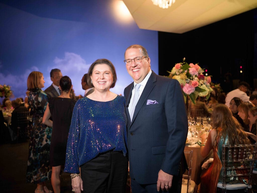 S. Shawn Stephens & Jim Jordan at Houston Ballet's opening night dinner. (Photo by Daniel Ortiz)