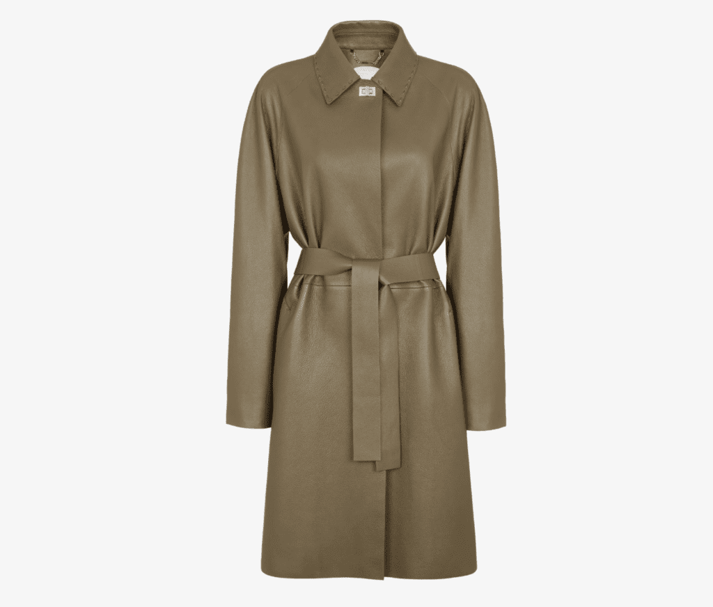 This fall, Thrash recommends a beautiful coat like this green leather Fendi.