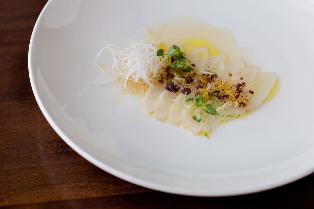 A must-try on the Uchiko menu is the Hirame Usuzukuri. (Courtesy)