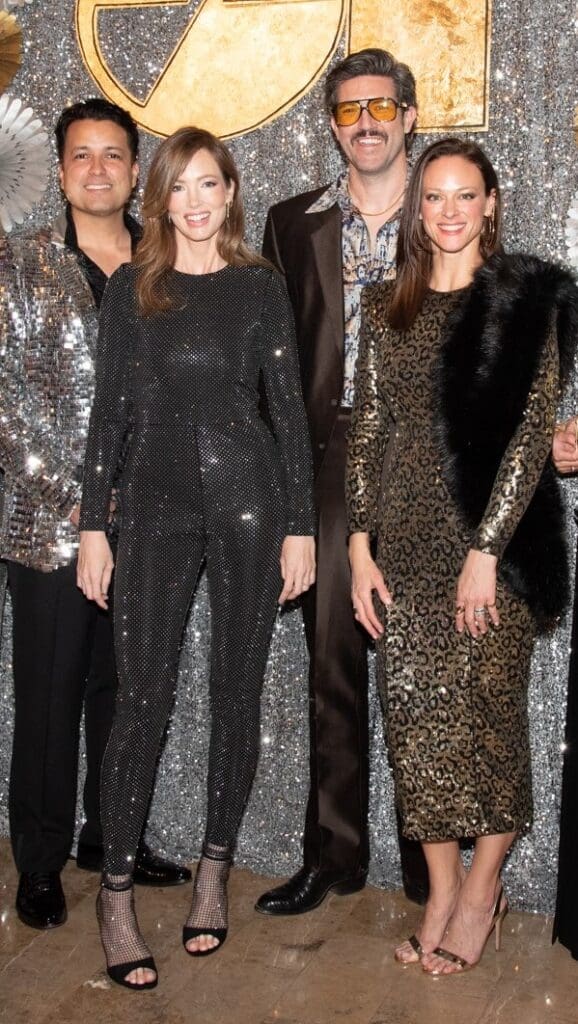 2024 Gala Chairs Iván & Allison Chávez, Ryan & Whitney Burns pictured at last year's Children's Museum Houston's “A Night at Studio 54” gala at the Corinthian. 