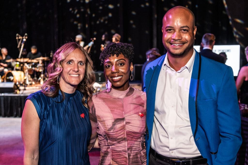 AT&T PAC Aux Board Chairs past and present - Brooke Bailey, Sierra Jones and Noa Dowl (Photo by Can Turkyilmaz)