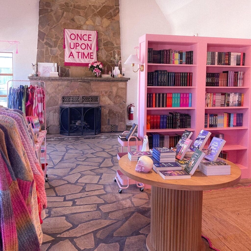 The Kansas Blush Bookstore went viral for its romance-only selection and cozy cottage vibes. (Courtesy)