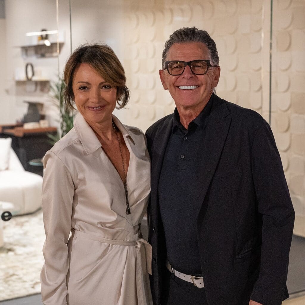 Silvia Gallotti visited Dallas' Cantoni showroom to celebrate the new Gallotti&Radice vignette. (Photo by Axel Arzola)