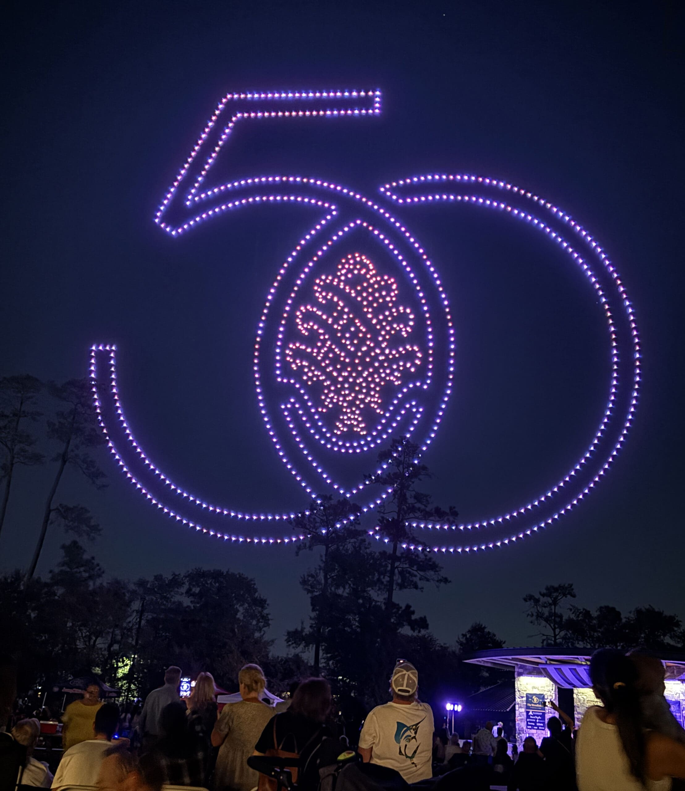 Woodlands 50th anniversary drone show