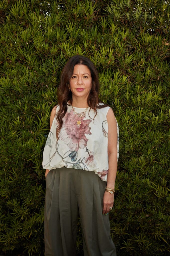 Marzi Fatemizadeh wearing Surya and the Moon jewels. (Photo by Nneoma Aiiwe)