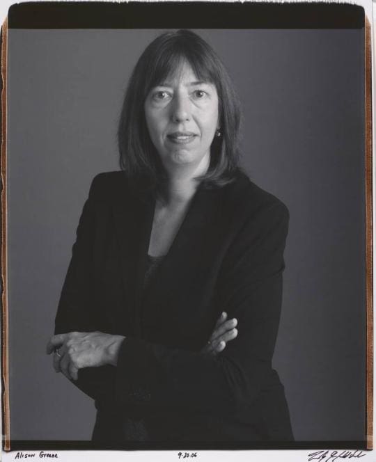 Alison de Lima Greene, the Isabel Brown Wilson Curator of Modern and Contemporary Art at the Museum of Fine Arts, Houston, introduced her father Stephen Greene's drawings at Moody Gallery recently. The exhibit "Stephen Greene: Biographs and Recollections, 1967-1974" is on display through October 26, 2024 at Moody Gallery. (Photo by © Timothy Greenfield-Sanders. Courtesy Museum of Fine Arts, Houston)
