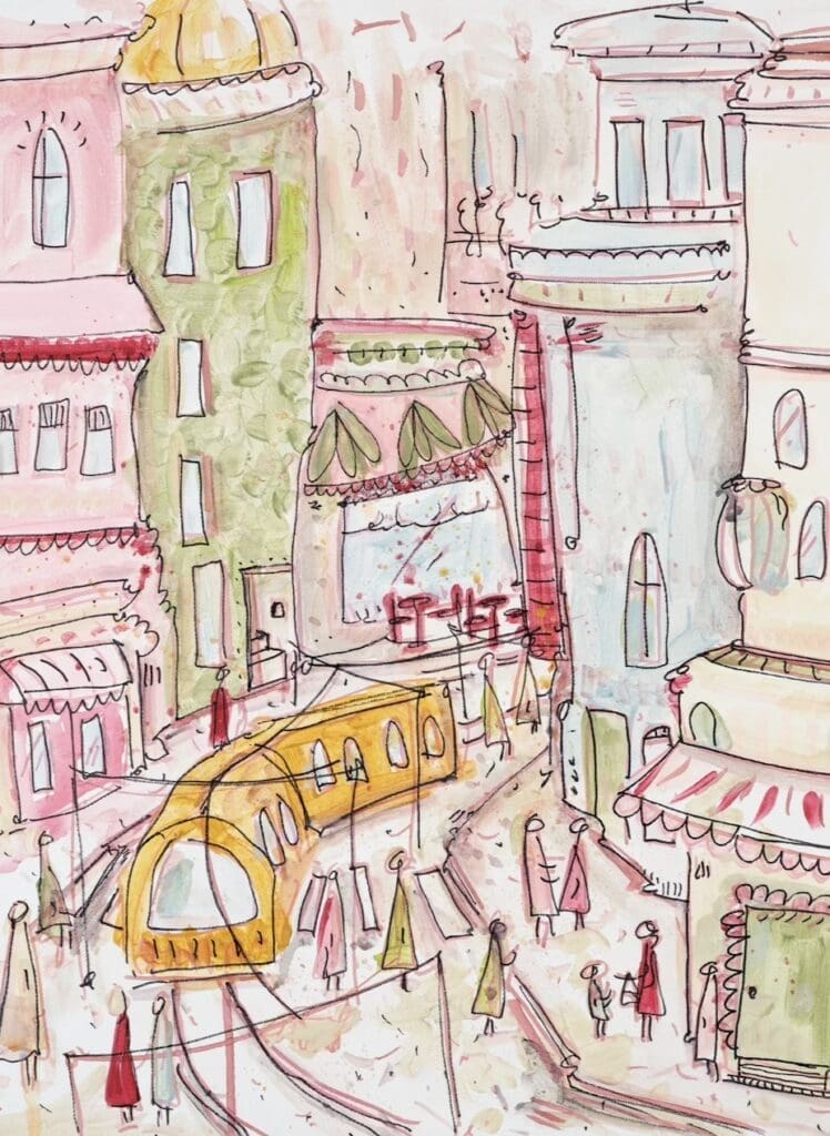 Art Print Cityscape by Nike Adawi ($85)