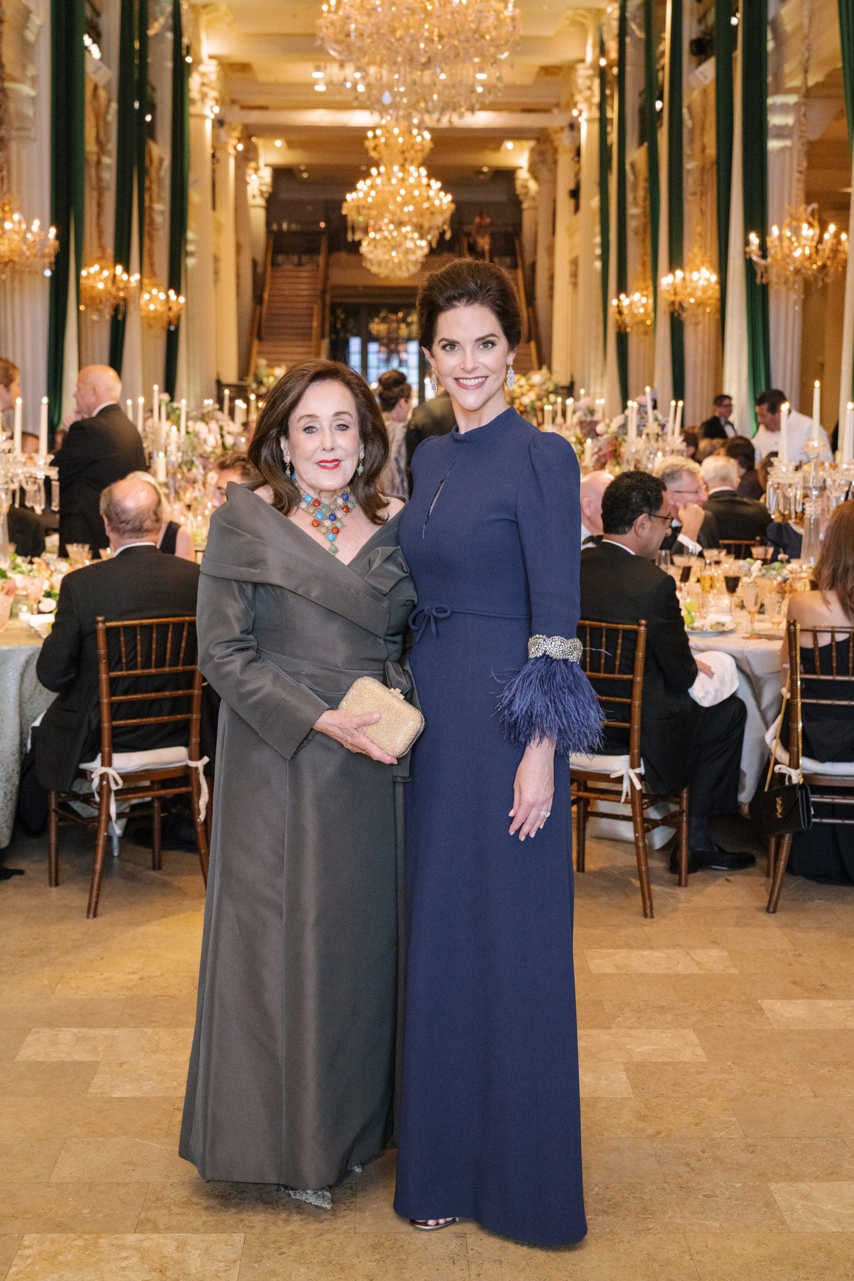 Betty Tutor, Ann Ayre at the Houston Symphony Opening Night dinner at Corinthian Houston. (Photography by Thomas Campbell)