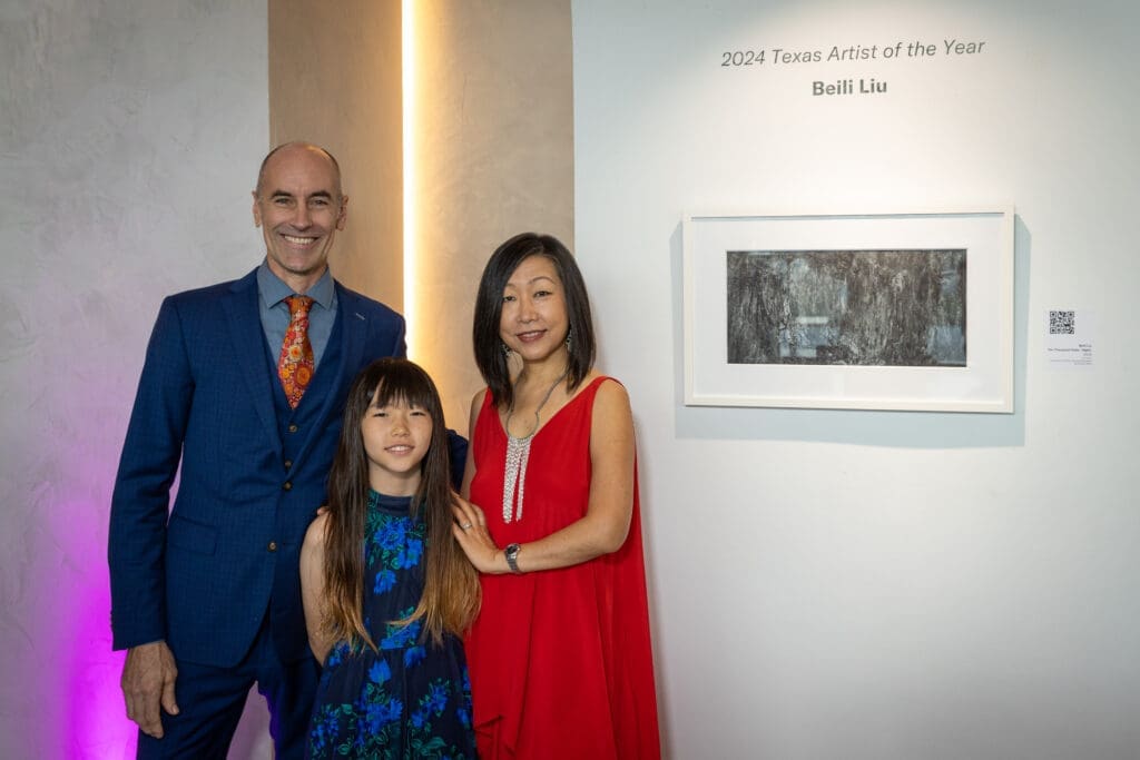Blue Way, Cyan Liu Way, honoree Beili Liu at Art League Houston's 76th Anniversary Gala, Bloom (Photo by Alex Barber)