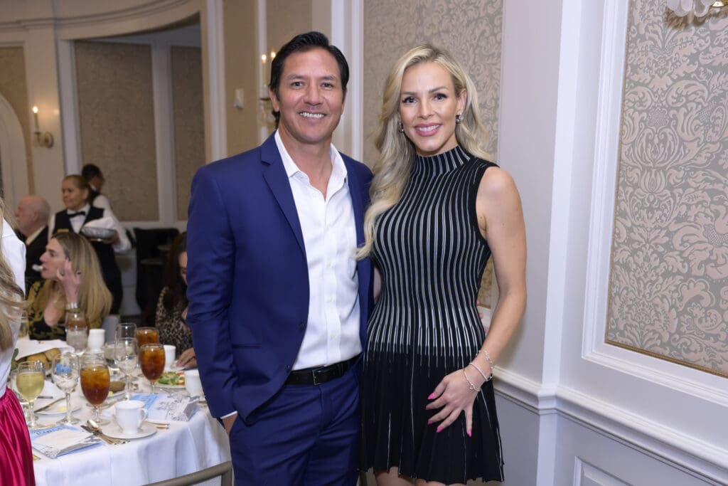 Brian Ching & Lindsey Yates at the Italian Cultural & Community Center Luncheon at River Oaks Country Club on October 22, 2024 (Photo by Michelle Watson, CatchLightGroup.com)
