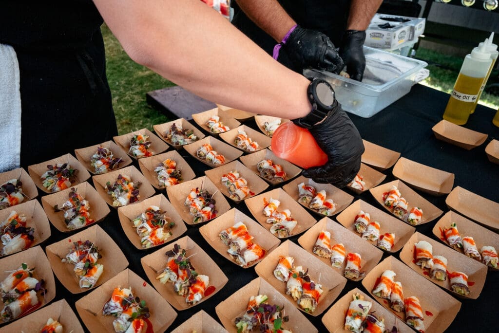 Sushi from Hando at the Houston Chefs for Farmers event. 
