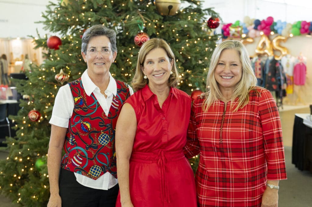 Chi Omega Christmas Market Co-Chairs Karen Hunt, Nancy Woodall and Debbie Lang (Photo by Celeste Cass)