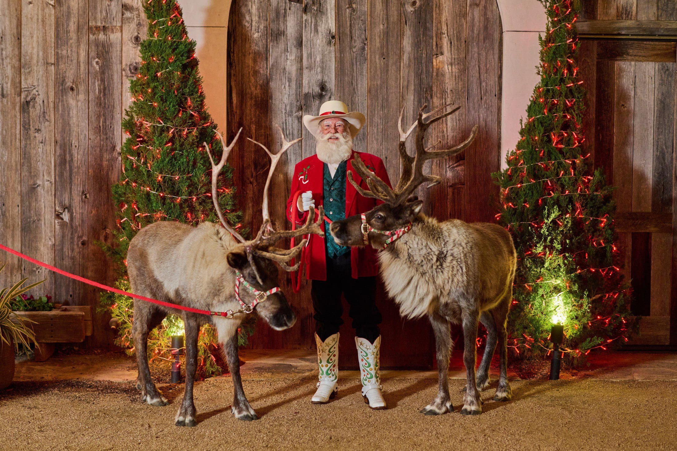 Cowboy Santa in the Stockyards best holiday events Fort Worth