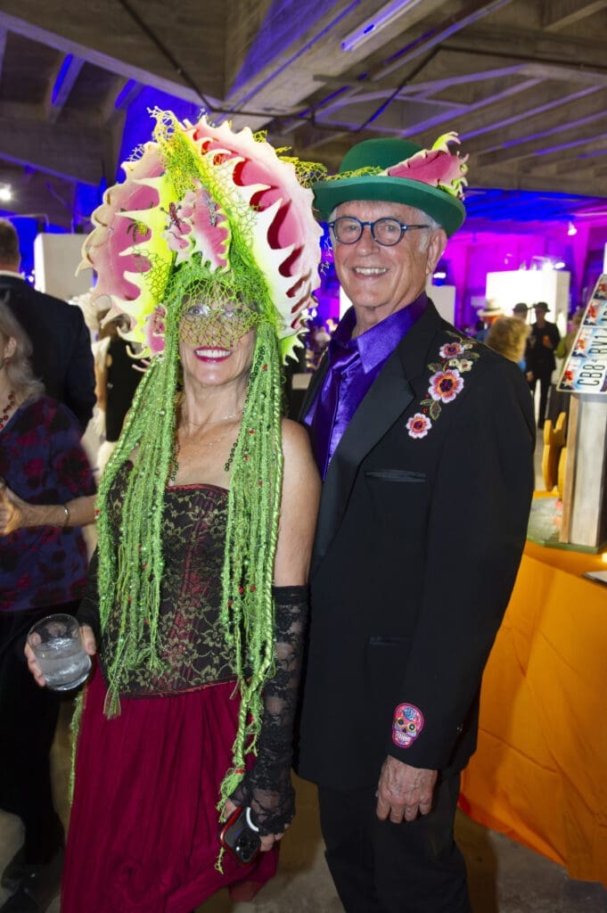 Dixie Friend Gay, Rich Latimer at the 2024 Orange Show Gala: DaliDada (Photo by Bill Stafford)