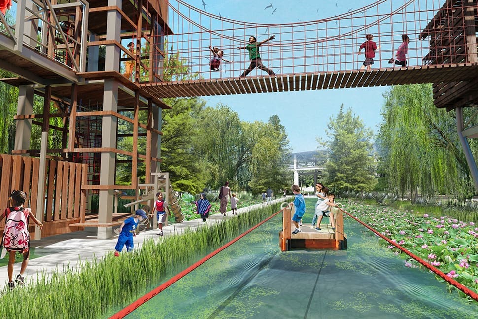 Harold Simmons Park takes its first tangible step this October with Demolition Day. (Courtesy)