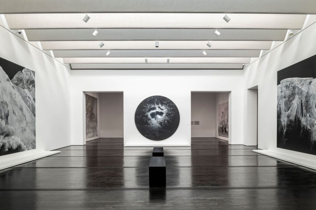 An installation view of "Tacita Dean: Blind Folly" at The Menil Collection in Houston. (Photo by Paul Hester, courtesy The Menil Collection)