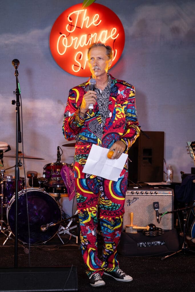 Orange Show executive director Jack Massing at Orange Show Gala 2024 (Photo by Emily Jaschke)