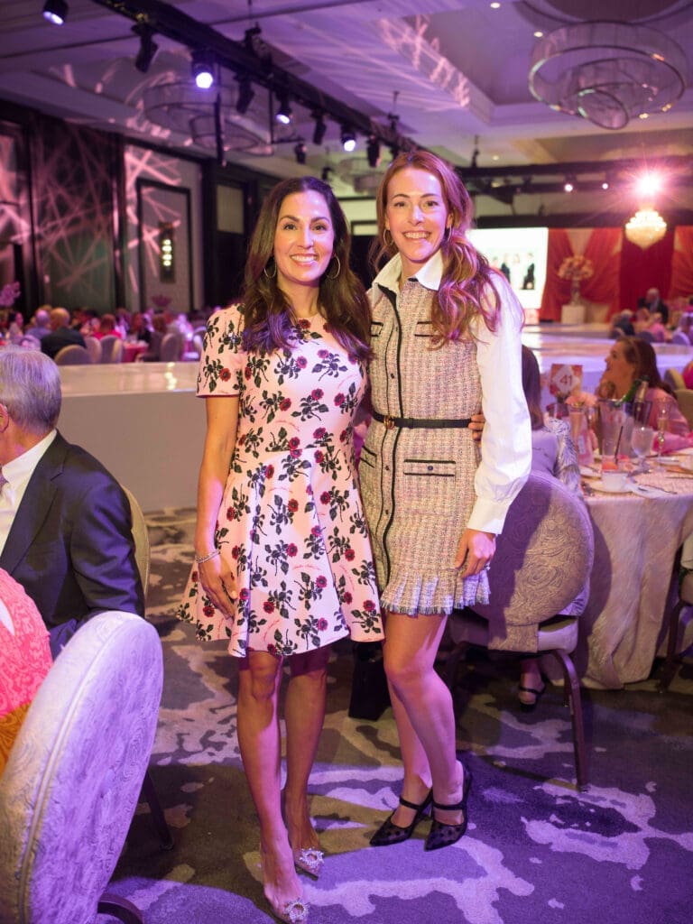 Julie Longoria Chen, Melissa Avery at the Memorial Hermann Foundation Razzle Dazzle Luncheon. (Photo by Daniel Ortiz)