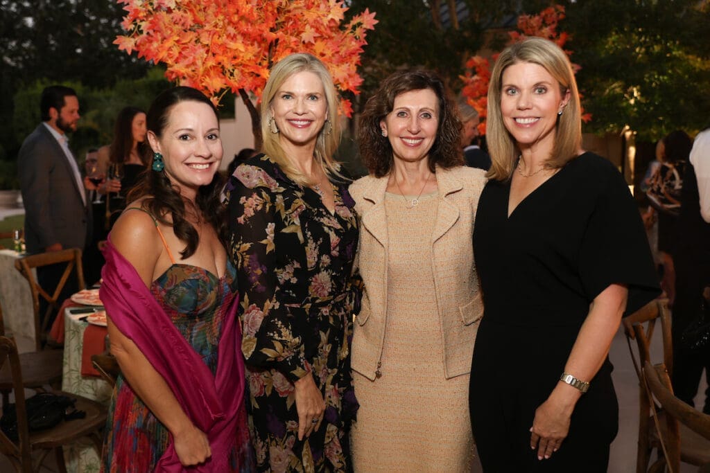 Angie Matula, Amy Pierce, Zhanna Golodryga, Claudia Kreisle at the Memorial Herman Foundation dinner. (Photo by Priscilla Dickson)