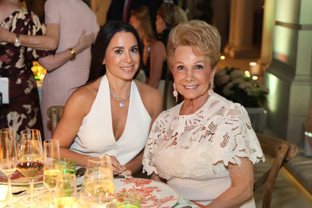Rachel Bagwell, Philamena Baird at the Memorial Herman Foundation dinner. (Photo by Priscilla Dickson)
