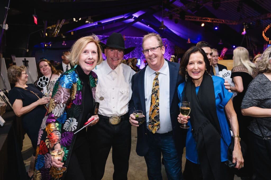 Martha Adger & James Madget, Fred Herring, Mary Anne Miller at the Houston SPCA annual Howl-O-Ween gala (Photo by Johnny Than)