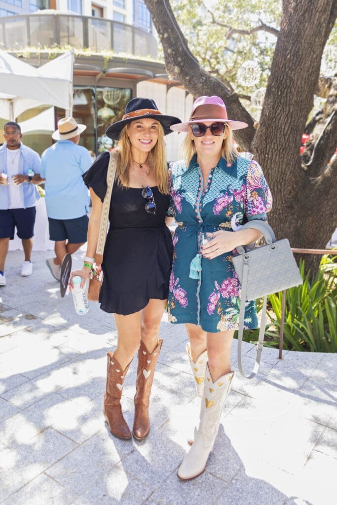 Natalie Swift-Russell, Nora Jarrard at the Houston Chefs for Farmers charity event. (Photo by Maritere Casillas-Rice)