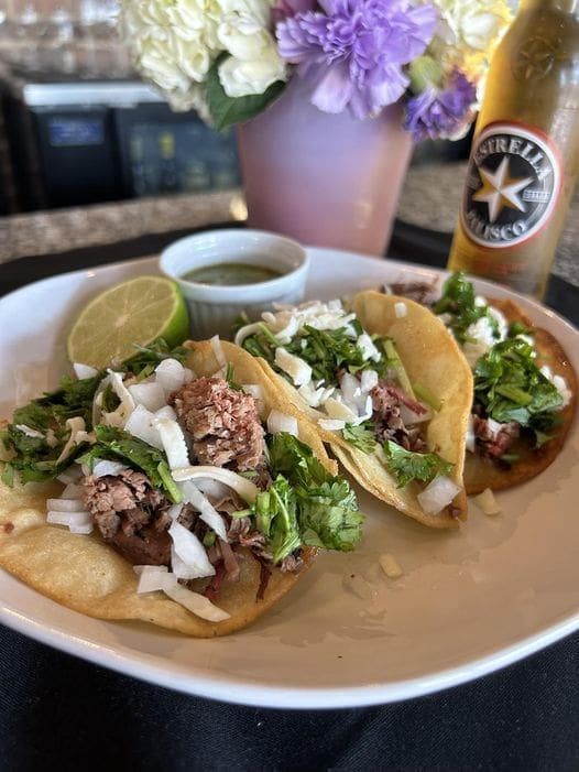 Fort Redemption crispy tacos filled with brisket, now served in Fort Worth's Locke Block.