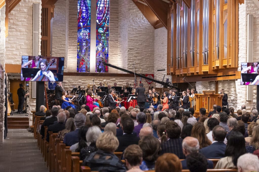 ROCO performs at the Church of St. John the Divine during the 20th anniversary season opening gala. (Photo by Asaeda Badat)