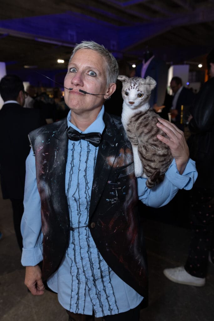 Rebecca Lowe at the 2024 Orange Show Gala: DaliDada (Photo by Emily Jaschke) 