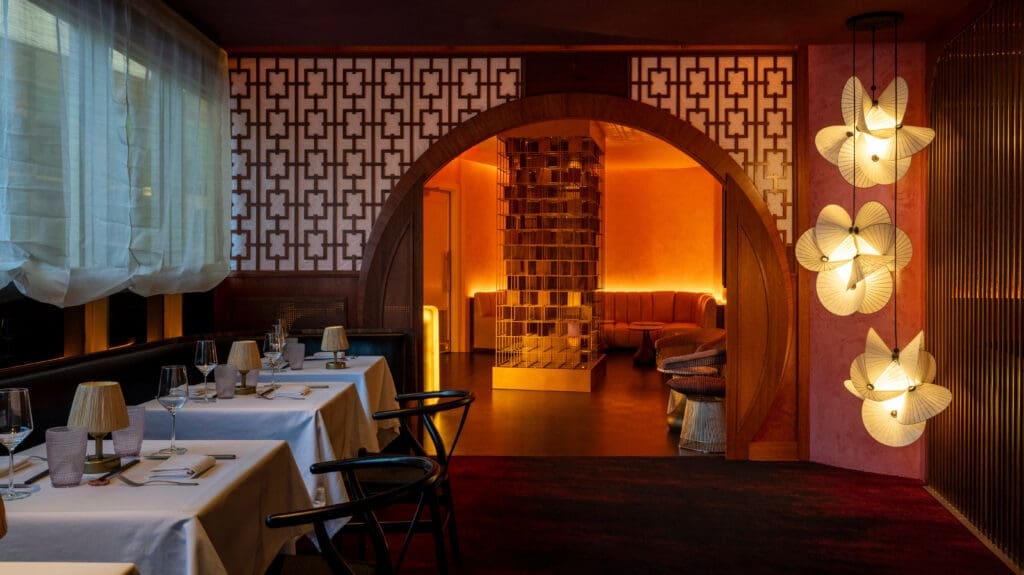 Le PasSage was designed by Austin architect Michael Hsu to resemble the Orient Express. (Photo by Evan Sung)