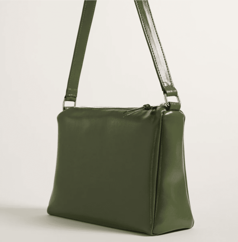 The Cactus Shoulder Bag is crafted from USDA-certified biobased cactus leather, combining sustainability with modern elegance. (Photo courtesy Allegorie)