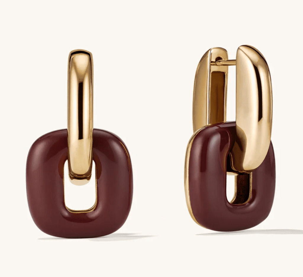 The Stevie Hoops are timeless, statement earrings, with proceeds supporting programs that empower women and non-binary individuals. (Photo courtesy Mejuri)