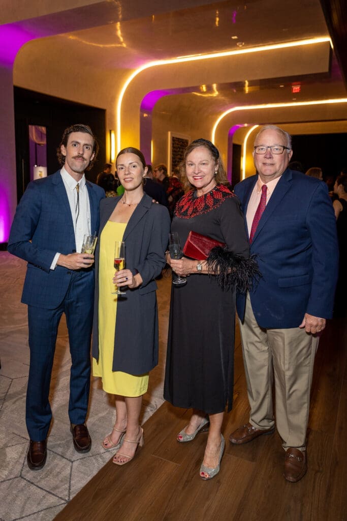Sean Bradley & Cassie Hoeprich, Minnette & Peter Boesel at Art League Houston's 76th Anniversary Gala, Bloom (Photo by Alex Barber)