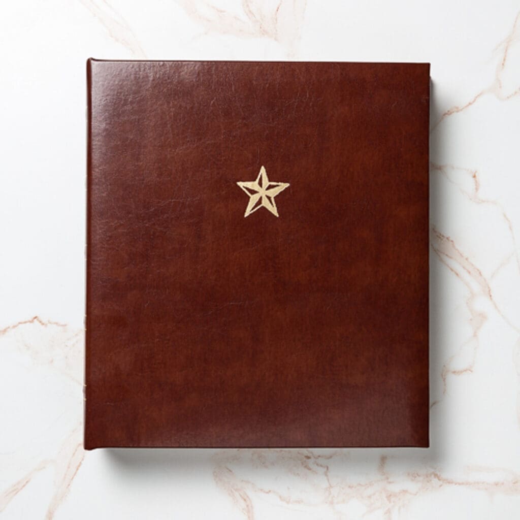 Taste-of-Texas leather recipe book