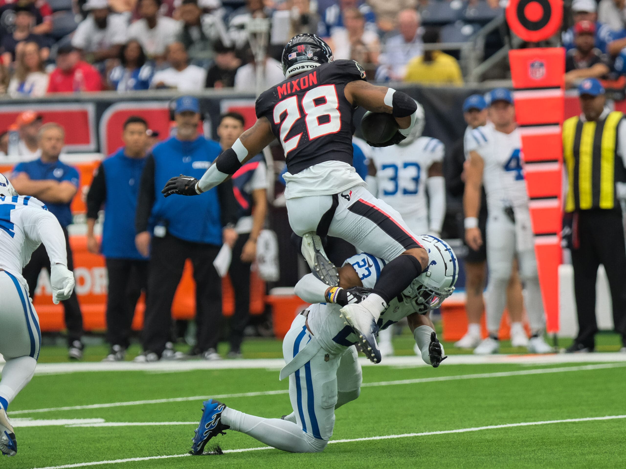 The Houston Texans beat the Indianapolis Colts in a thriller 23-20 at NRG Stadium Sunday, October 27, 2024.