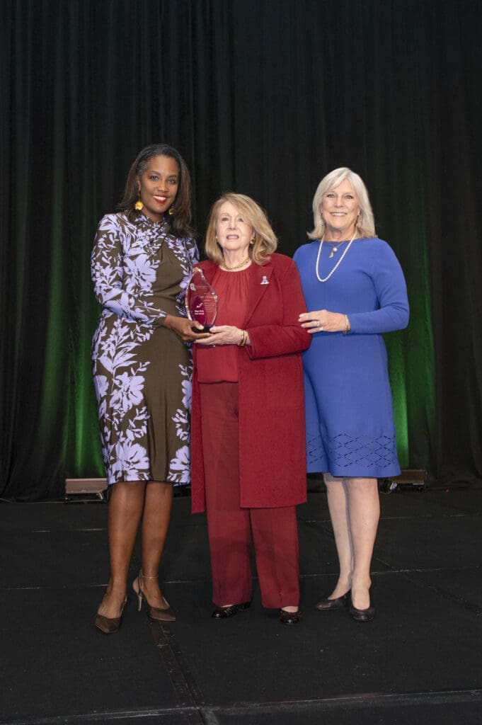 The Family Place CEO Tiffany Tate, Paige Flink Icon Award recipient Jamie Williams and Paige Flink (Photo by Tamytha Cameron and Celeste Cass)