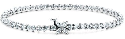 Tiffany Victoria® Tennis Bracelet in Platinum with Diamonds (Photo by Richard Rodriguez)