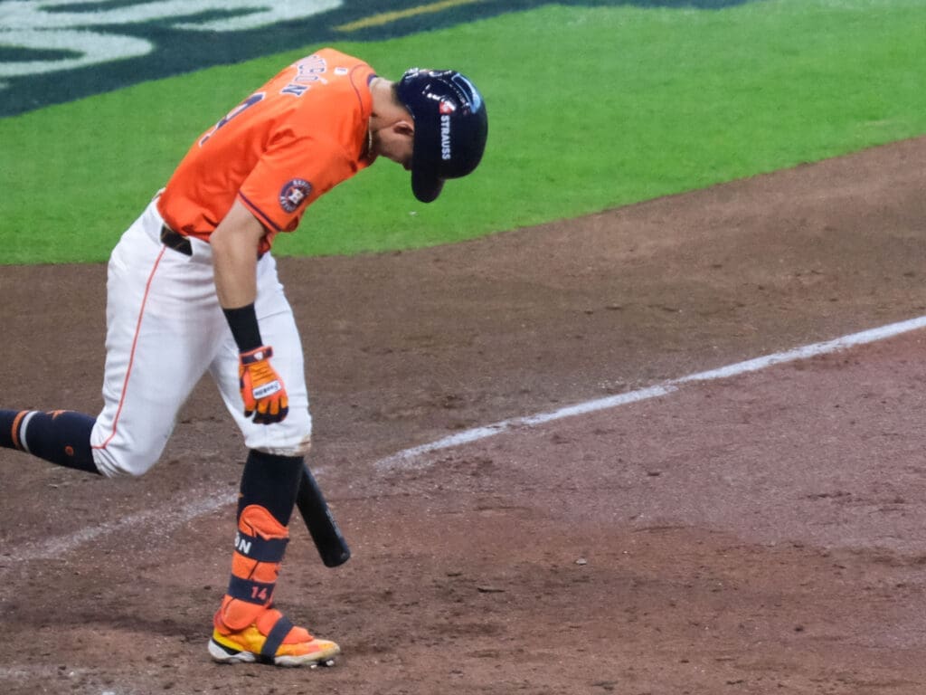 Mauricio Dubon doesn't want to believe this Houston Astros' season is over. (Photo by F. Carter Smith)