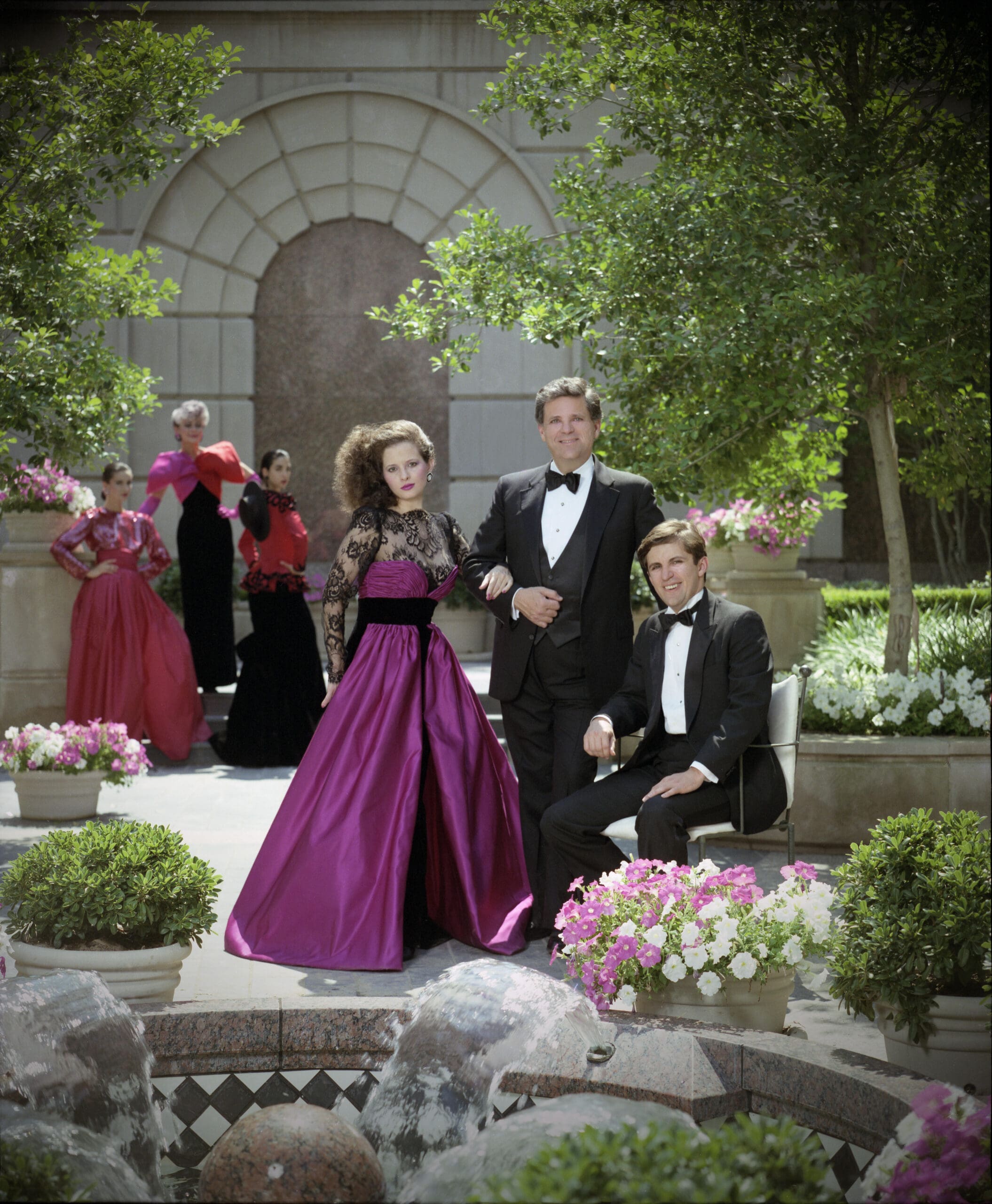 An early photo of Victor Costa with his children, Adrienne and Kevin. (Gittings portrait)