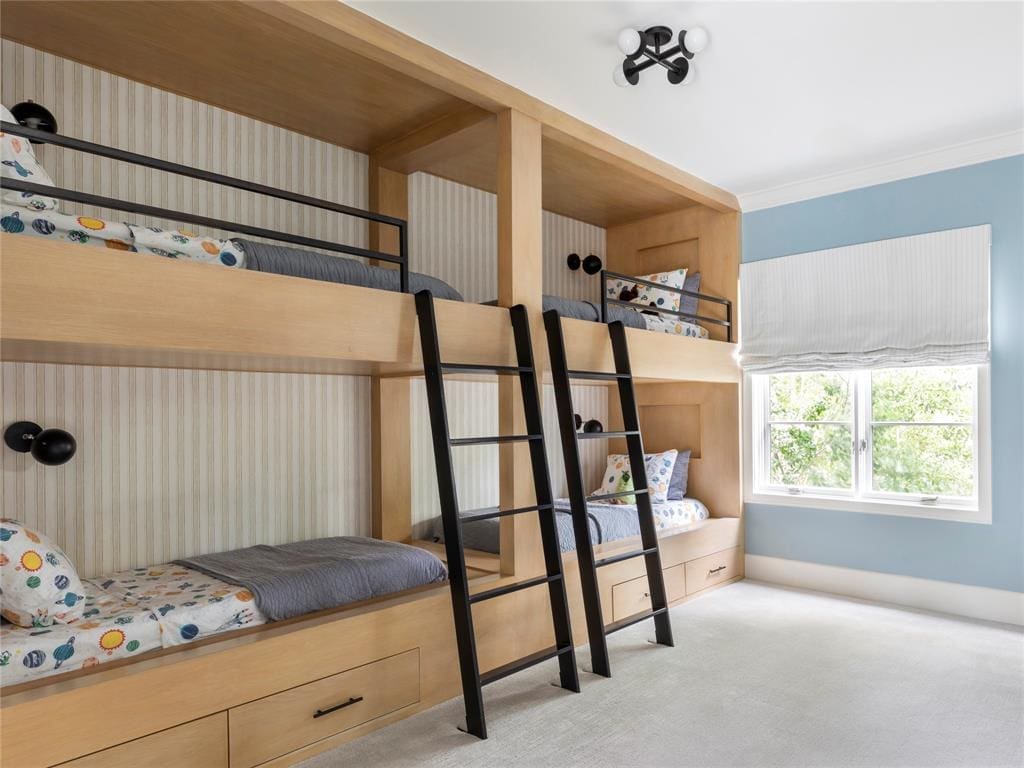 Bunk beds create fund for kiddos in the home re-imaginged by Marie Flanigan Interiors.