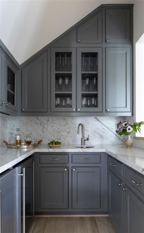A must for every home of this ilk is the chic wet bar. 