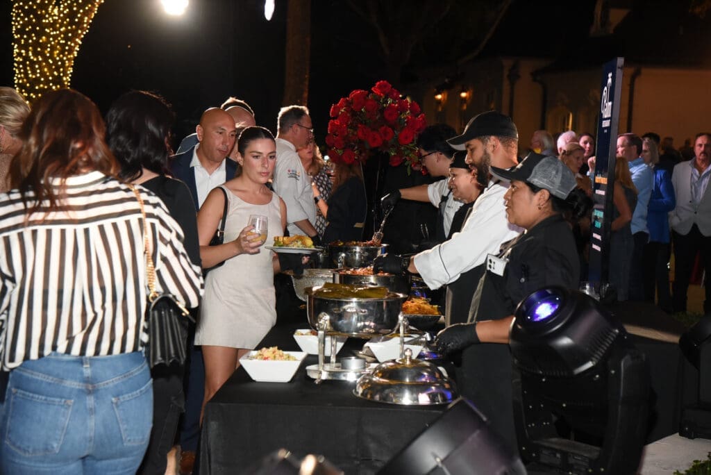 Buffet dinner from Landry's stable of restaurants during the Houston Police Foundation True Blue fundraiser  (Photo by Alexander's Fine Portrait Design )