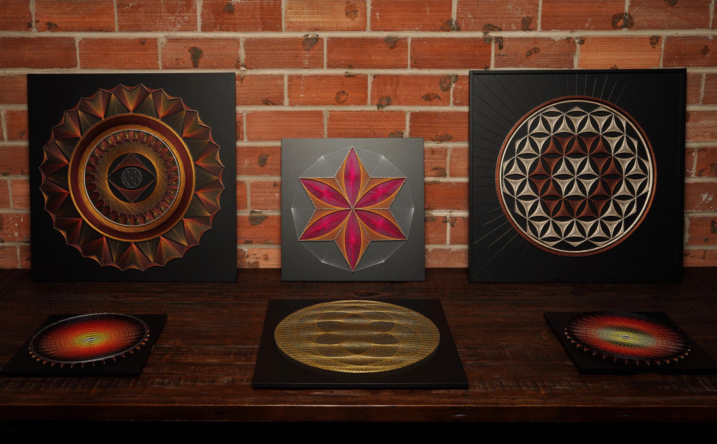 "Mandelas" by Mexico-based self-taught artist Gabriel Ayala at 2910 McKinney (Photo by Jack Thompson)