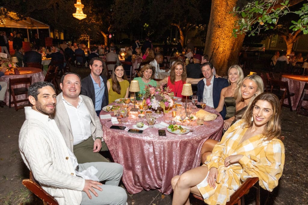 Central Houston Cadillac table at The Menil Collection 'Party in the Park.' (Photo by Jenny Antill)