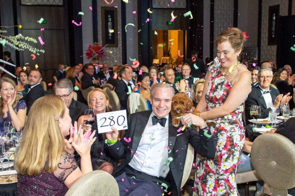 Chris Gerry, Emily Capps at the British American Foundation of Texas gala (Photo by Jacob Power)