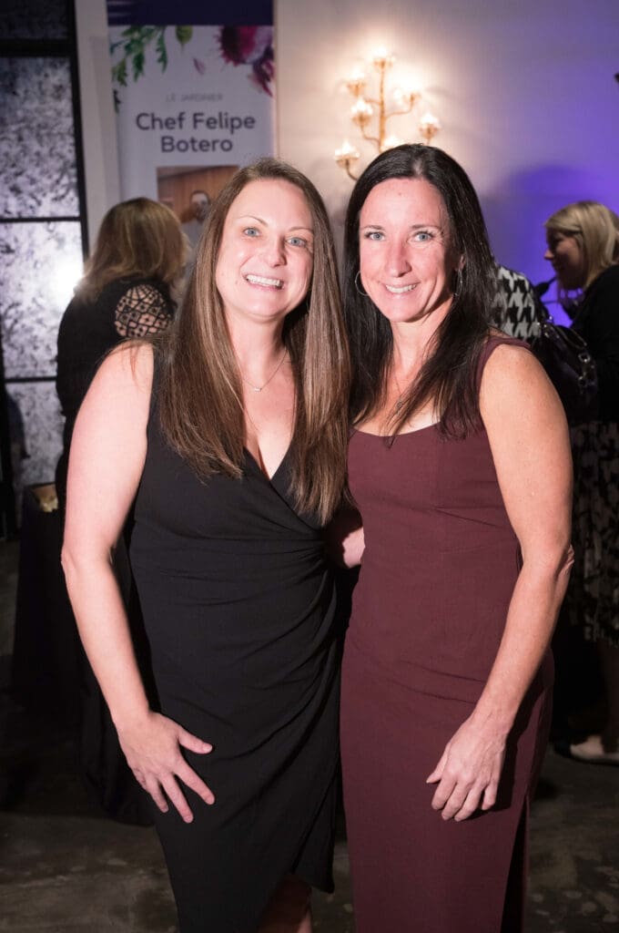 Christy Adams, Elizabeth Barnett at March of Dimes Signature Chefs. (Photo by Daniel Ortiz)